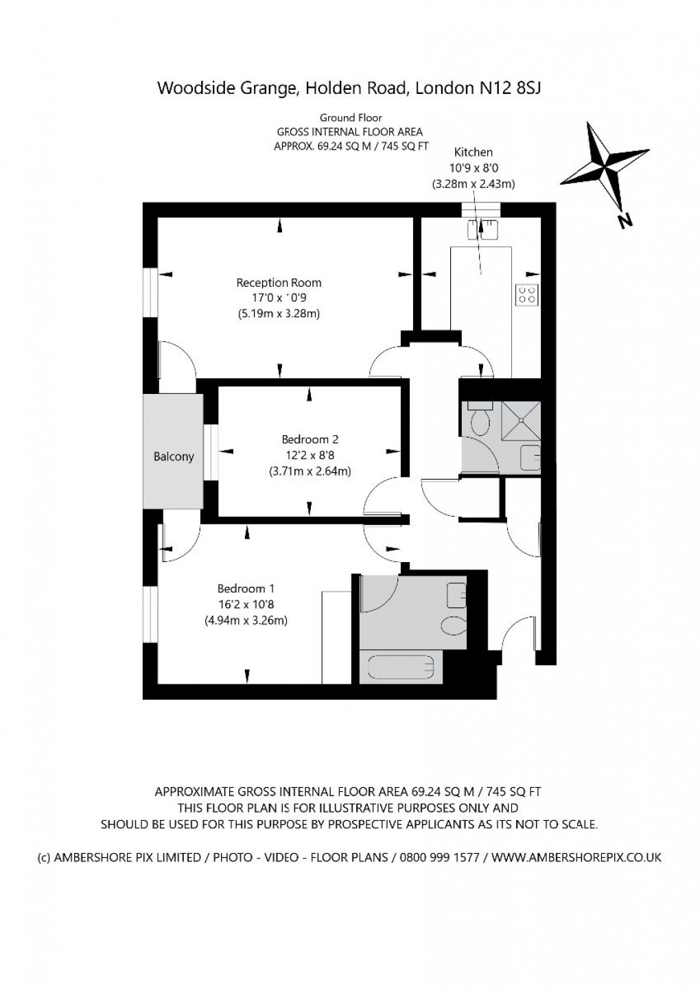 Floorplan for Holden Road, London